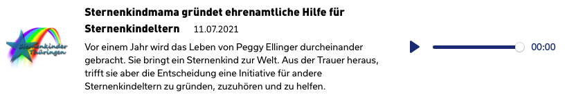 Telefoninterview Landesweite Thüringen - Sternenkinder-Thüringen.de